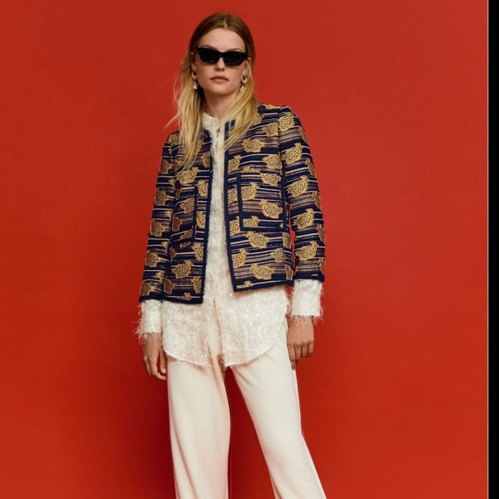 Mango x Leandra Medine Printed Jacket